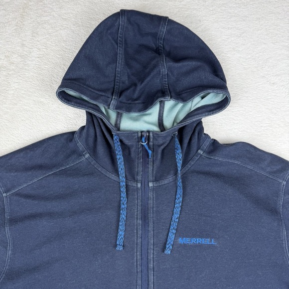 Merrell Select Wick Full Zip-up Men's Blue Sweatshirt Size XL - Picture 8 of 15